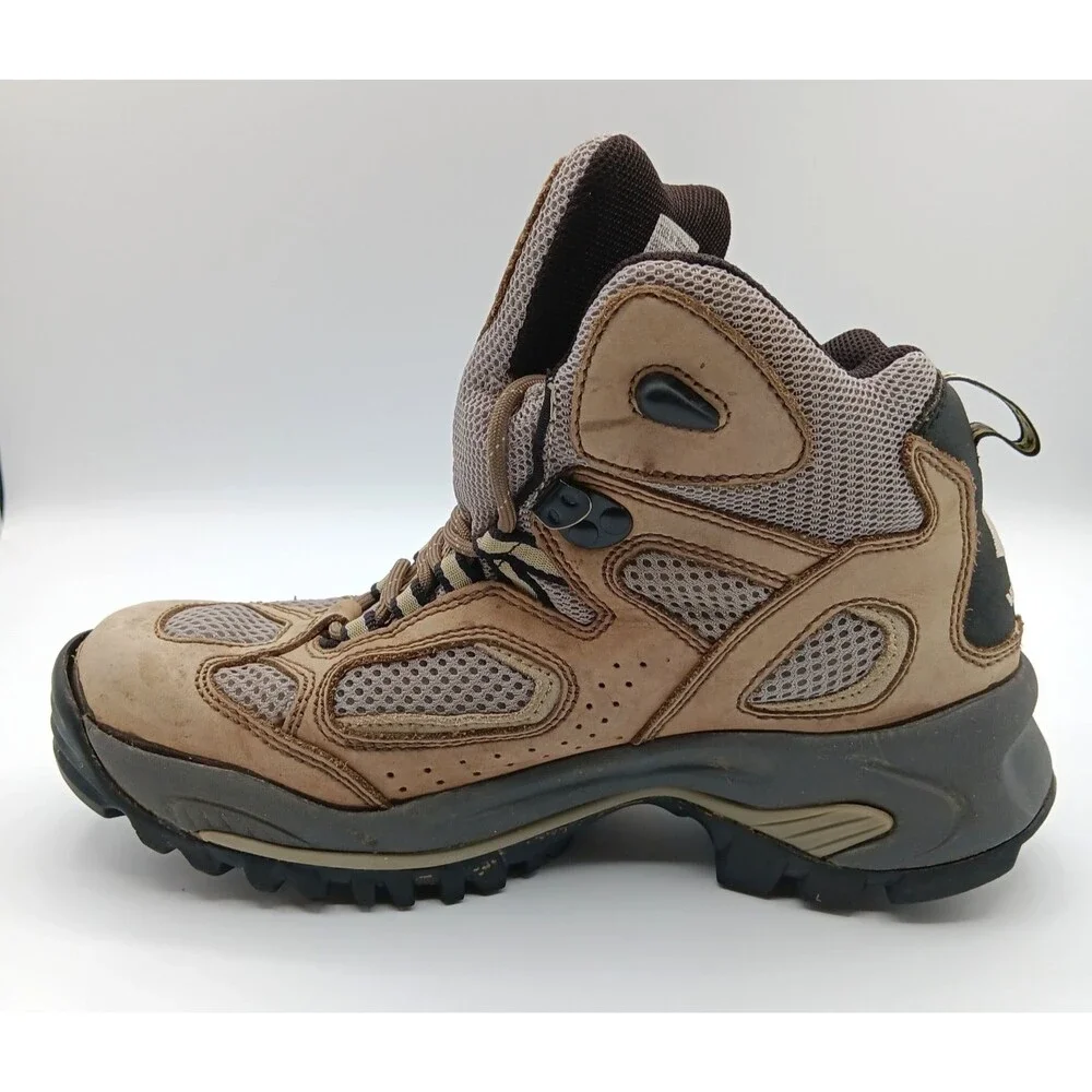 Vasque Boots Breeze Wn 8 Tan Leather Vibram Waterproof Gore-Tex Hiking Outdoor